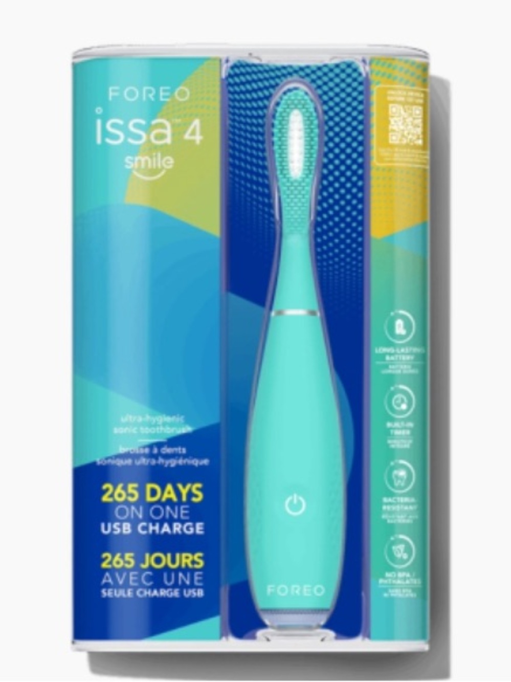 FOREO Issa 4 Smile Sonic Toothbrush - Aqua Turquoise